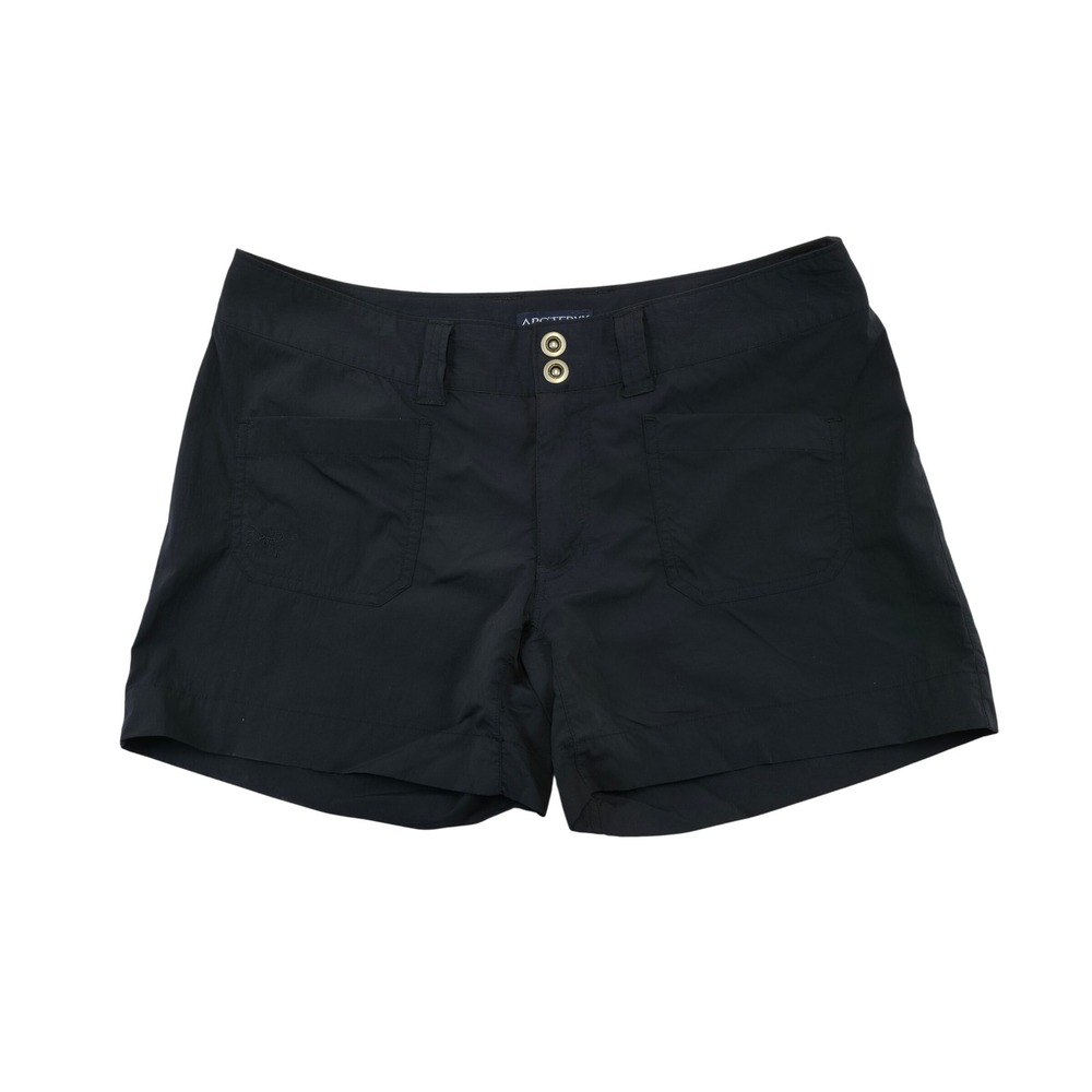 Arc Teryx Womens Black Hiking Outdoor Utility Shorts Size 10 30" Waist Stretch